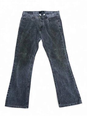 CCS Corduroy Pants Men's 34/30 Grey Straight Leg Button Fly Bottoms Chinos